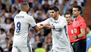 Álvaro Morata entra de cambio por Karim Benzema 