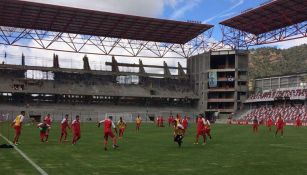 El Toluca entrena en el Nemesio Diez, que todavía está en remodelaciones