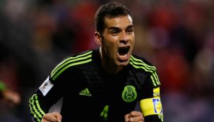 Rafa Márquez celebra su gol frente a Estados Unidos