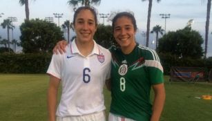 Sabrina y Mónica Flores, jugadoras de Estados Unidos y México, respectivamente