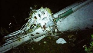 Imágenes del avión tras el accidente
