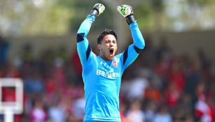 Talavera celebra un gol del Toluca