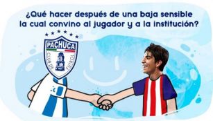 Pachuca generó dibujos animados para despedir a Pizarro