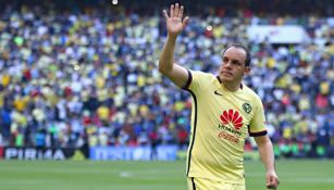 Cuauhtémoc Blanco en la despedida del América