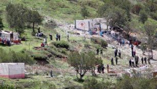 Así luce la zona de la explosión en Tlaxcala