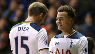 Alli y Dier, celebrando un gol del Tottenham