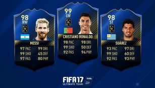 Messi, CR7 y Suárez son los delanteros del Ultimate Team