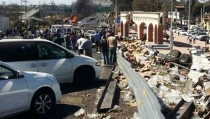 Carretera México-Toluca tras los accidentes