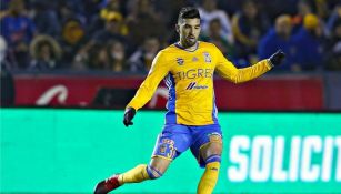 Luis Martínez, durante el juego Tigres vs Santos del Clausura 2017