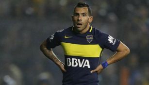 Carlos Tévez, en un partido de Boca Juniors