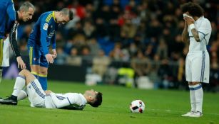 Jugadores del Madrid, durante un duelo contra Celta de Vigo