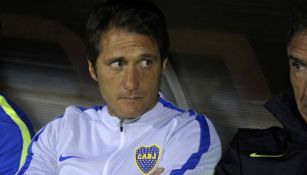 Barros Schelotto observa un duelo de Boca desde la banca 