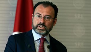 Videgaray durante un discurso