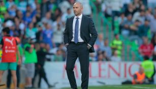 Jémez, durante el partido frente a Santos Laguna