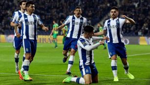 Andre Silva celebra anotación de los Dragones