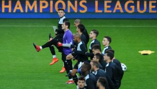 Jugadores del Porto, durante un entrenamiento