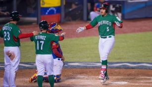 Brandon Laird, durante el juego entre México y Venezuela 