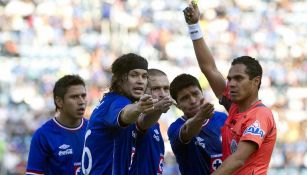 Román Medina, en un cotejo durante el Clausura 2011