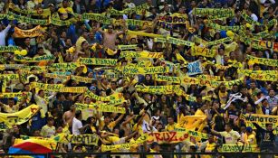 La Monumental 16 en un partido de América