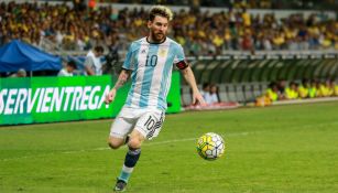 Lionel Messi durante un partido de Argentina