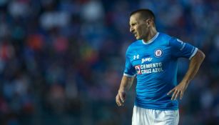 Christian Giménez durante un partido de Cruz Azul