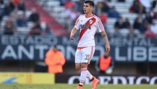 Tomás Andrade, durante partido de River Plate 