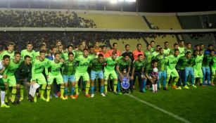 El Chape durante el amistoso frente a Bolívar