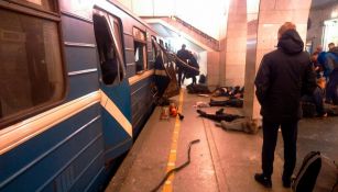 Personas heridas tras la explosión en el metro ruso