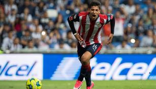 Ángel Zaldívar festeja gol contra Monterrey 