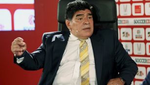 Diego Armando Maradona, durante una entrevista