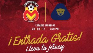 Las entradas para el partido contra Pumas serán gratis