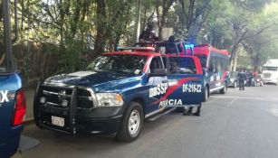 Policías en una unidad en la CDMX