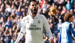 Isco celebra una anotación contra el Granada en La Liga