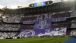 Tifo que mostró la afición del Real Madrid en Champions League