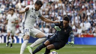 Morata, durante el juego contra Sevilla