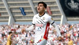 Amaury Escoto festeja su gol contra Dorados de Sinaloa 