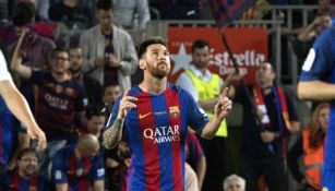 Messi celebra su gol 36 en la Liga 2016-2017