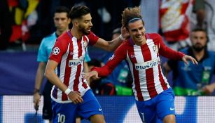 Griezmann festeja un gol con el Atlético de Madrid 