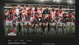 Así luce la portada de la serie 'Fuerza Necaxa'