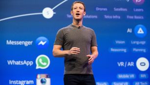 Mark Zuckerberg expone en un evento