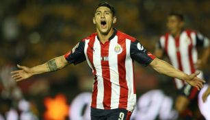 Pulido celebra su gol frente a Tigres