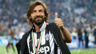 Andrea Pirlo celebra un triunfo con la Juventus
