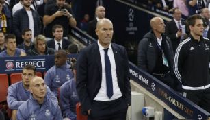 Zinedine Zidane, en la Final de la Champions League 2017