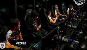 Los jugadores de Lyon Gaming, tras vencer a Infinity en la segunda partida