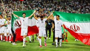 Los jugadores de Irán festejan su pase a la Copa del Mundo de Rusia 2018