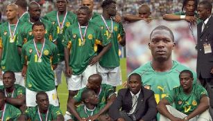 Jugadores de Camerún rinden tributo a Marc-Vivien Foé 