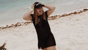 Mishelle Herrera se divierte en las playas de Cancún, Quintana Roo