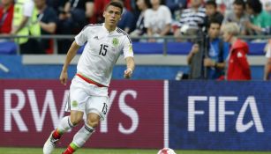 Héctor Moreno en el partido contra Portugal 