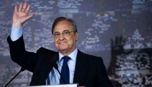 Florentino Pérez, en su reelección como presidente del Real Madrid