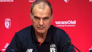 Marcelo Bielsa, durante conferencia de prensa con Lille 